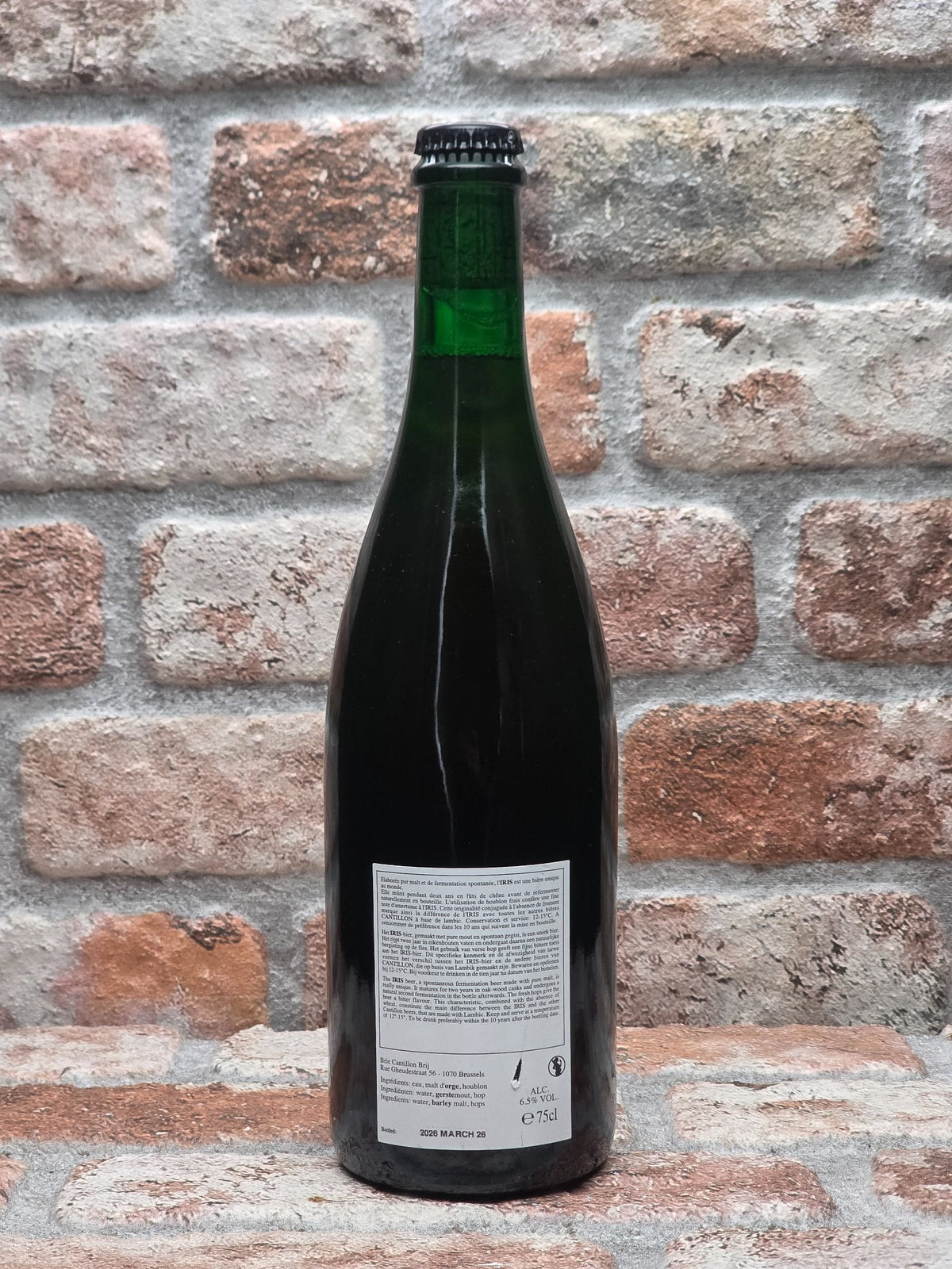 Brasserie Cantillon Iris (2026) — achterkant