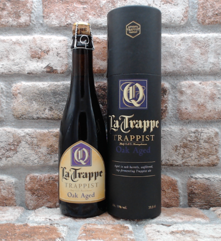 La Trappe Quadrupel Oak Aged Batch 34 - Met koker 2018 - 37.5 CL