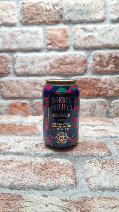 Brouwerij Kees Barrel Project 2026, Barley Wine gerijpt in Wild Turkey Barrels Barleywine - 33 CL